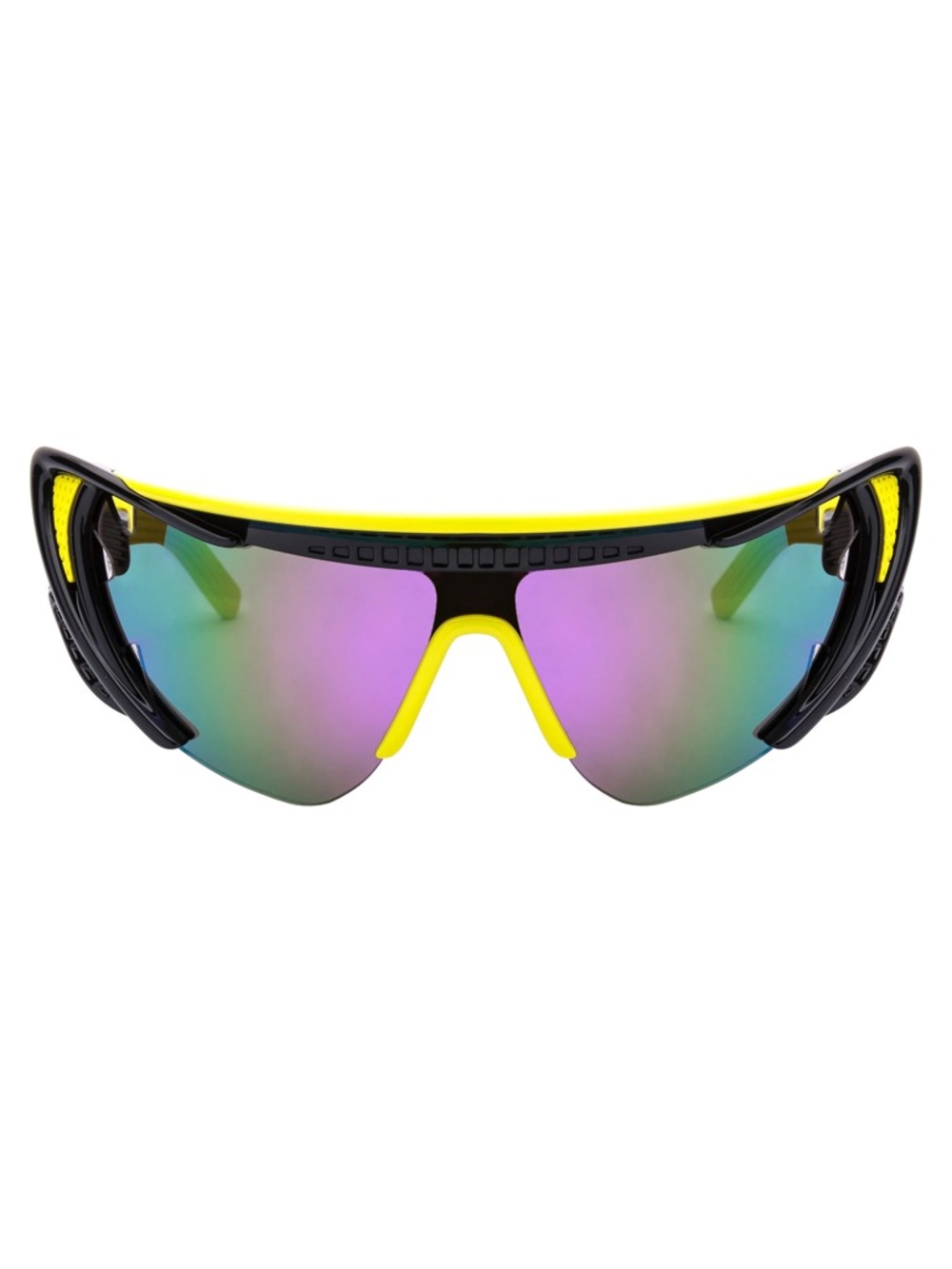 Dsquared2 Yellow and Black Sport Sunglasses - Mirrored Lenses